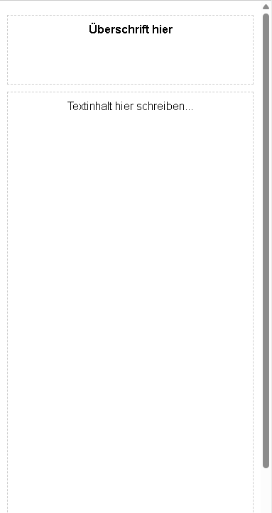 Überschrift – Text (ganze Seite)